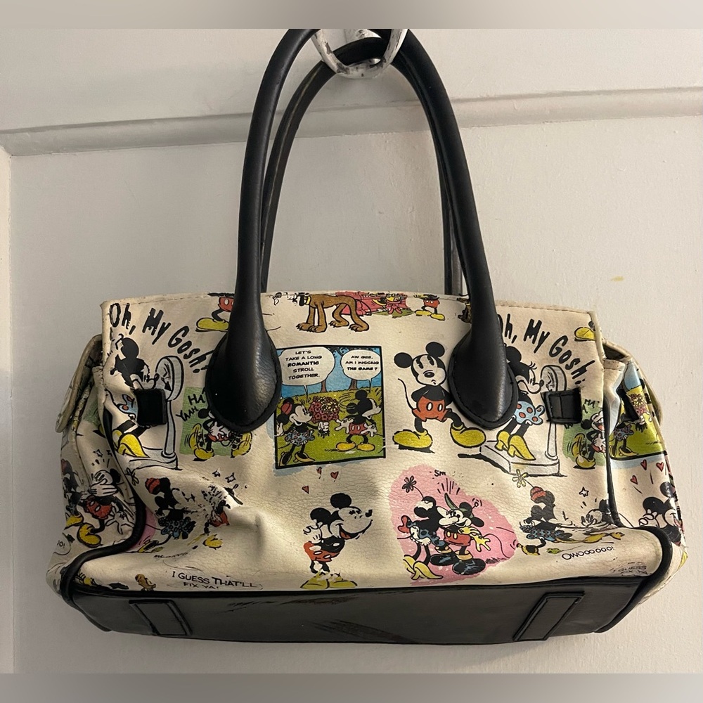 Disney Mickey And Minnie Mouse Lock and Key Satchel Vintage 1990’s